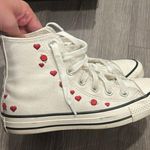 Converse  Chuck Taylor Hearts All Star High-Top Sneaker Hearts and Roses Size 6 Photo 2