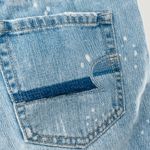 American Eagle Mid Rise Cut Off Raw Hem Short Distressed Bleached Tie Dye Size 6 Photo 8