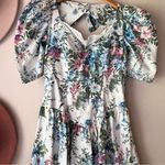 VINTAGE Early 1990's Floral Dress Open Back cottagecore prairie garden RARE Photo 1