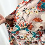 Stitchdrop Womens L Maui Paisley Sunset Maxi Dress Satin Tropical Summer Cottage Size L Photo 5