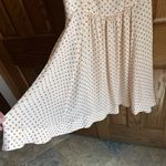 Anthropologie  Moulinette Soeurs Size 8 Silk Orange Polka Dot Fit & Flare Dress Photo 1