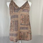 Twenty Second V-Neck Cami Rust Paisley Aztec Patchwork Print  Size Small NEW Photo 7