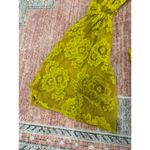 NWT For Love & Lemons Tiana Mini Dress Size XS In Yellow Lace Sheer Overlay Photo 5