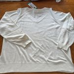 Lucky Brand  Women's V-Neck Sweater, Long Sleeves, Side Slits, Cotton Blend Photo 8