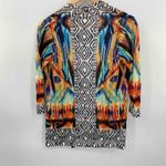Chico's  Artsy Boho Cardigan Womens 0 XS‎ Multicolor Rayon Open Front Lightweight Photo 6