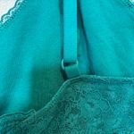 Old Navy Teal Lace Bralette Adjustable Straps Lightly Lined Size Extra Large Photo 5