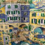 Chadwick's Vintage Chadwick’s Seaside French Riviera Print Skirt, Size 10 Photo 2