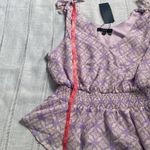 Eclair NWT lavender sleeveless top with smocked waist. Size M Photo 7