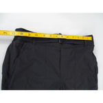 Athleta Trekkie Pant Size 4 Black Belted High Rise Nylon Athleisure Zip Hem Photo 4