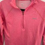 Reebok Pink  long sleeve quarter zip pullover jacket large Photo 1