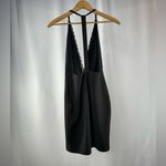 Lulus T Back Lace Deep V Mini Dress‎ in Black Size Small Photo 5