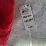 INC  red lacey cross back wireless bra M Photo 1