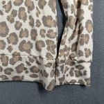 Como Blu Lounge Set Womens Small Beige Leopard Print Sweatshirt Joggers Knit Tan Photo 11