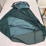 Lulus Air of Romance Forest Green Halter Gown Maxi Dress Size LARGE Photo 7