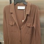💕AYA MUSE💕 Ravenna Longline Ribbed Knit Cardigan ~ Chocolate Brown Small S NWT Size XS Photo 9