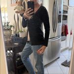 Saks 5th Avenue Saks Fifth Avenue v neck black pure cashmere cardigan size small Photo 14