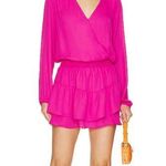 Krisa Smocked Surplice Dress in Amp Photo 0