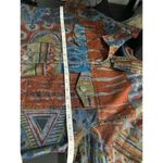 Chico's  1 Denim Jean Jacket Womens M Collar Long Slv Cotton Western Aztec Tribal Photo 7