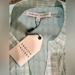 English Factory GINGHAM TIERED MIDI DRESS Medium NWT Mint color short sleeve Photo 5