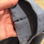 Abercrombie & Fitch  Dusty Blue High Waisted Belted Linen Blend Shorts Photo 4