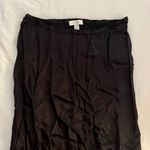 Topshop Curve Black Satin Midi Skirt NWT Photo 4