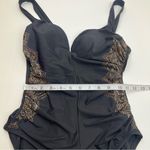MiracleSuit  Temptress One Piece Petal Pusher Womens Size 8 Black Swimsuit Summer Photo 6