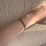 Simple Link Chain Bracelet for Men Women Streetwear Unisex Style Silver Photo 5