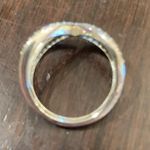 Elegant infinity ring with two overlapping bands 7 Silver Photo 1