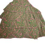 Trina Turk Womens Large Petal Print Plissé Ruffle Halter Top in Pink Dawn NEW Photo 5