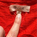 Madewell  Texture & Thread Red Tie Front Short Sleeve Tee Photo 8