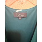Lulus  Teal Green Long Sleeve Wrap Maxi Dress Size Small READ Photo 5