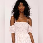 Heartloom Della Pink Floral Smocked Puff Sleeve Midi Dress Small Coquette Girly Photo 7