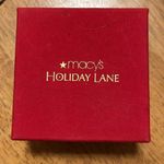 Macy's Pointsettia Red & Green Sparkly Broach New In Box NWT Macy’s Holiday Lane Photo 3