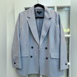 Talbots Bella Light Blue Periwinkle Double-Breasted Blazer Jacket Size 14 NWOT Photo 12
