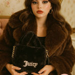 Juicy Couture Fluffy Mini Tote Bag With Removable Crossbody Strap NWT Photo 0