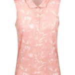 Puma Womens Flower Sleeveless Polo Bridal Rose Size Medium Photo 0