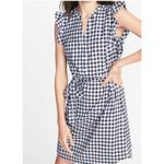 Old Navy NWT  A-Line Dress Gingham Plaid size Large‎ Ruffle Belted Summer Western Photo 1