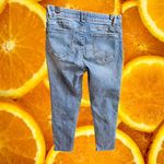 Democracy  Ankle Skinny Jeans Frayed Hem Ab‎ Solution Denim Blue Size 4 Photo 7