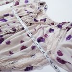 Free People Intimately  Floral Print Ruffle Lace Bodysuit Blouse Long Sleeves Photo 5