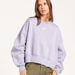 Nike Phoenix Oversized Fleece Lined Sweatshirt Small Indigo Haze Photo 1