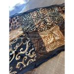 Bill Blass Vintage  Hand Rolled Silk Scarf -Various Abstract Blocks 54"Lx 12.5"W Photo 3