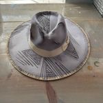 Original USA Gray Geometric Design Cowgirl Hat NWT Photo 10