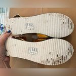 Qupid 8 Rainbow Pride Gold Platform Flatform Sandals Photo 4