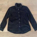 Jenni Kayne black long sleeve button down pocket cargo shirt Photo 0