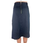 Deja Vu  Blue Soft Denim Pencil Straight Knee Length Pocket Casual Career Skirt 14 Photo 2