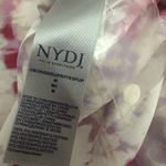 NYDJ  Sleeveless Pintuck Blouse in Carnelian V Neck Button Front Size Medium NWT Photo 6