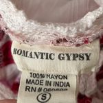 Romantic Gypsy Maternity Floral Crochet Trim Maxi Dress Photo 7