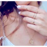 Boutique 14k Gold Filled S925 V Shaped Curve Band Ring, Size 6 Photo 9