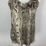 Adrienne Snake Print Camisole Top Size S Spaghetti Straps V-Neck Summer Photo 2
