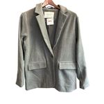 American Eagle Women's Gray Blazer Jacket Size M Casual Tailored Fit new Photo 3